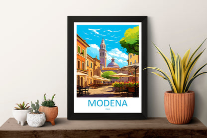 Modena Travel Print Wall Art Modena Wall Hanging Home Décor Modena Gift Art Lovers Italy Art Lover Gift Modena Print Modena Travel Gift Art
