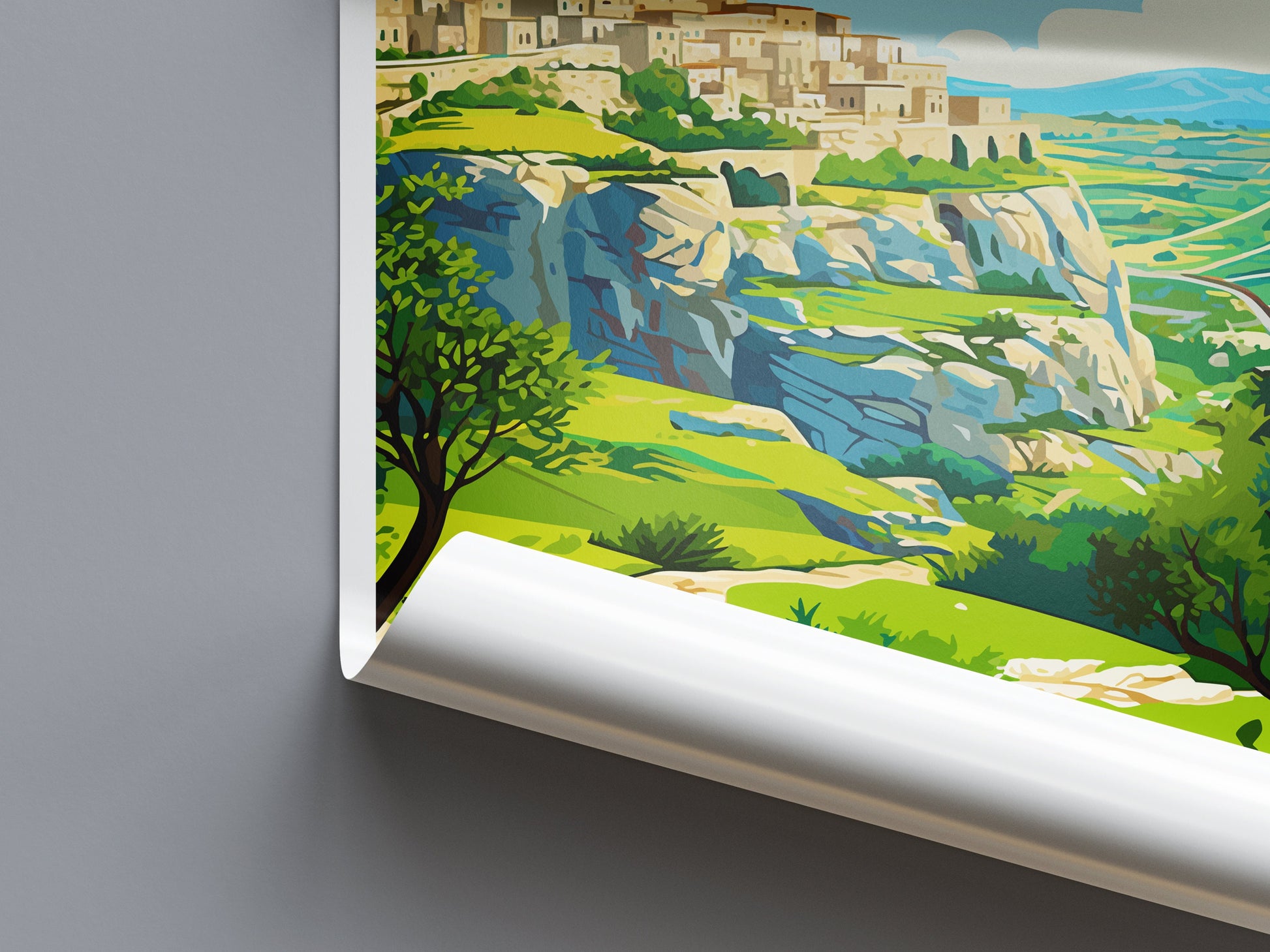 Matera Travel Print Wall Art Matera Wall Hanging Home Décor Matera Gift Art Lovers Italy Art Lover Gift Matera Print Matera Travel Gift Art