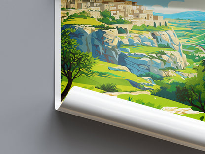 Matera Travel Print Wall Art Matera Wall Hanging Home Décor Matera Gift Art Lovers Italy Art Lover Gift Matera Print Matera Travel Gift Art
