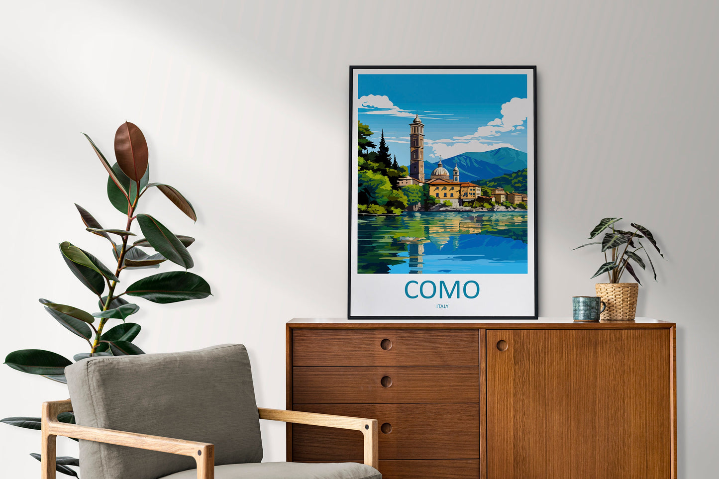 Lake Como Travel Print Wall Art Lake Como Italy Wall Hanging Home Decoration Lake Como Gift Art Lovers Wall Art Print Lake Como Italy Art