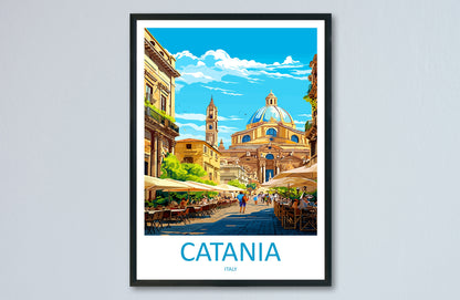 Catania Travel Print Wall Art Catania Italy Wall Hanging Home Decoration Catania Gift Art Lovers Wall Art Print Catania Italy
