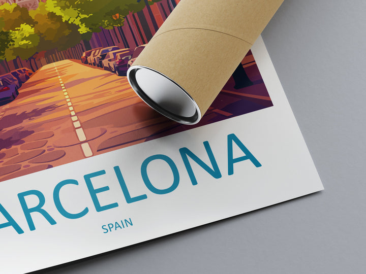 Barcelona Travel Print Wall Art Barcelona Wall Hanging Home Décor Barcelona Gift Art Lovers Spain Art Lover Gift Barcelona Print Spain Art