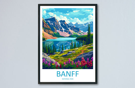 Banff National Park Travel Print Wall Art Banff Wall Hanging Home Décor Banff Gift Art Lovers Canada Art Lover Gift
