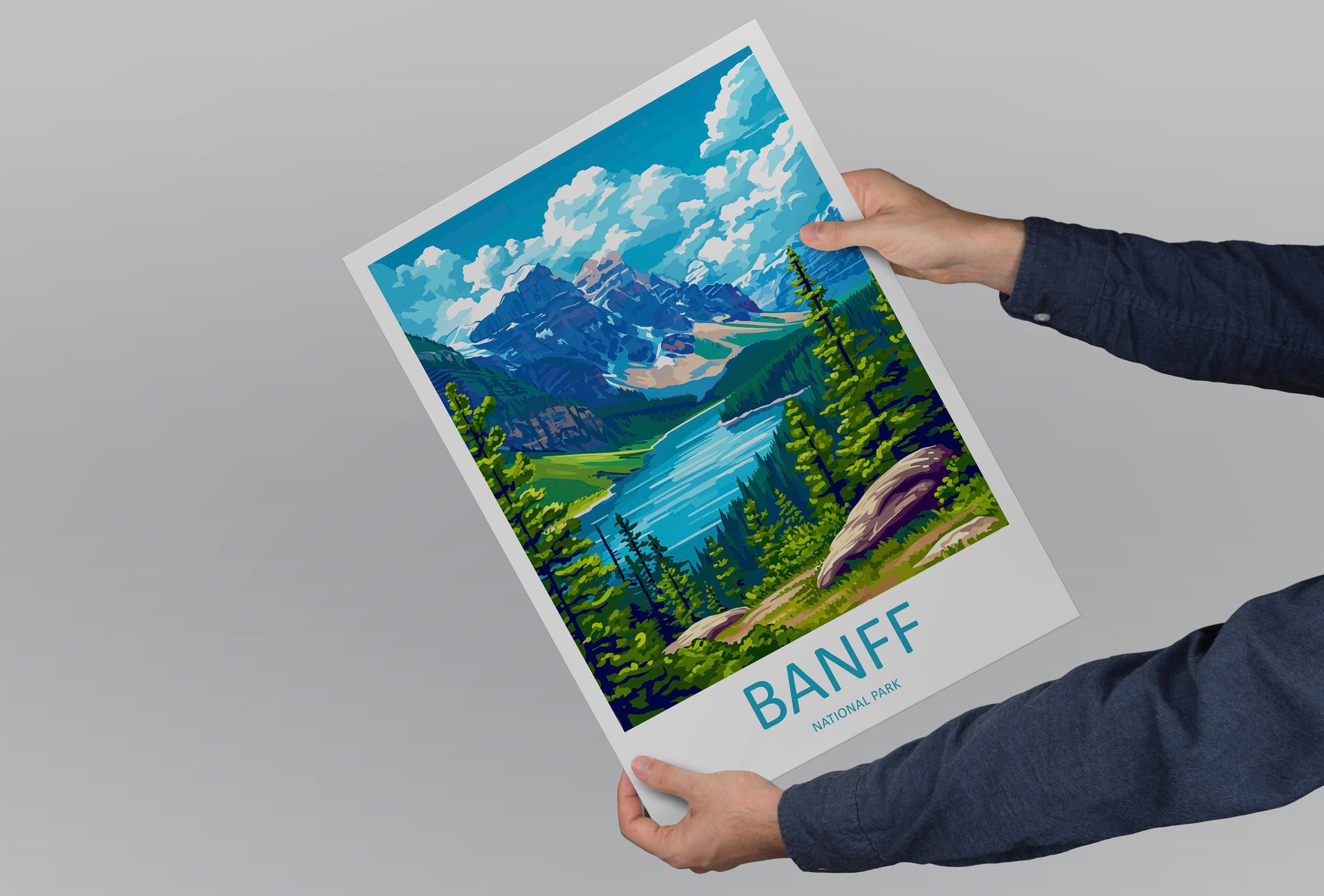 Banff National Park Travel Print Wall Art Banff Wall Hanging Home Décor Banff Gift Art Lovers Canada Art Lover Gift
