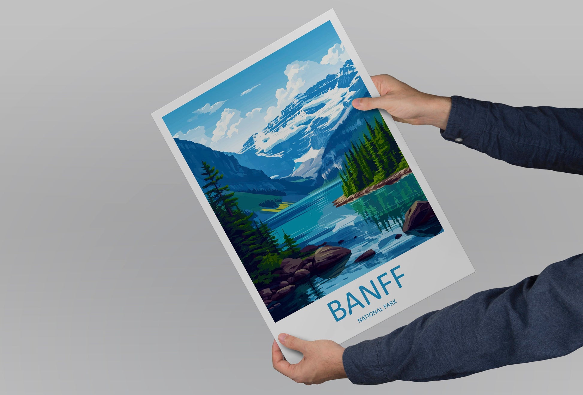 Banff National Park Travel Print Wall Art Banff Wall Hanging Home Décor Banff Gift Art Lovers Canada Art Lover Gift