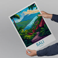 Bali Travel Print Wall Art Bali Wall Hanging Home Décor Bali Gift Art Lovers Indonesia Art Lover Gift Bali Travel Art Poster