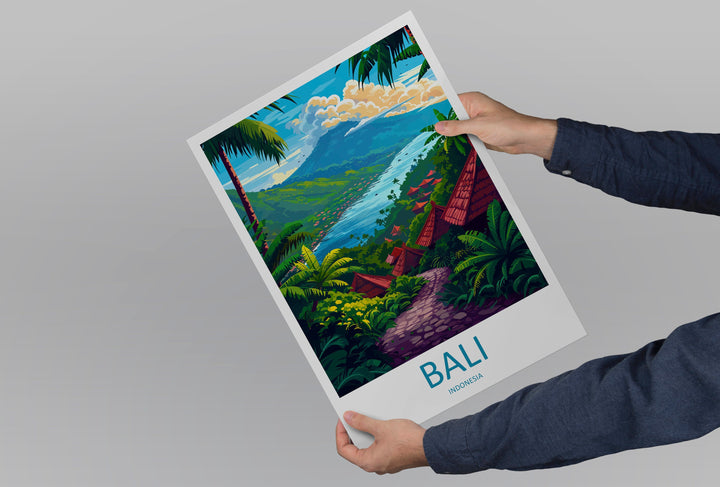 Bali Travel Print Wall Art Bali Wall Hanging Home Décor Bali Gift Art Lovers Indonesia Art Lover Gift Bali Travel Art Poster