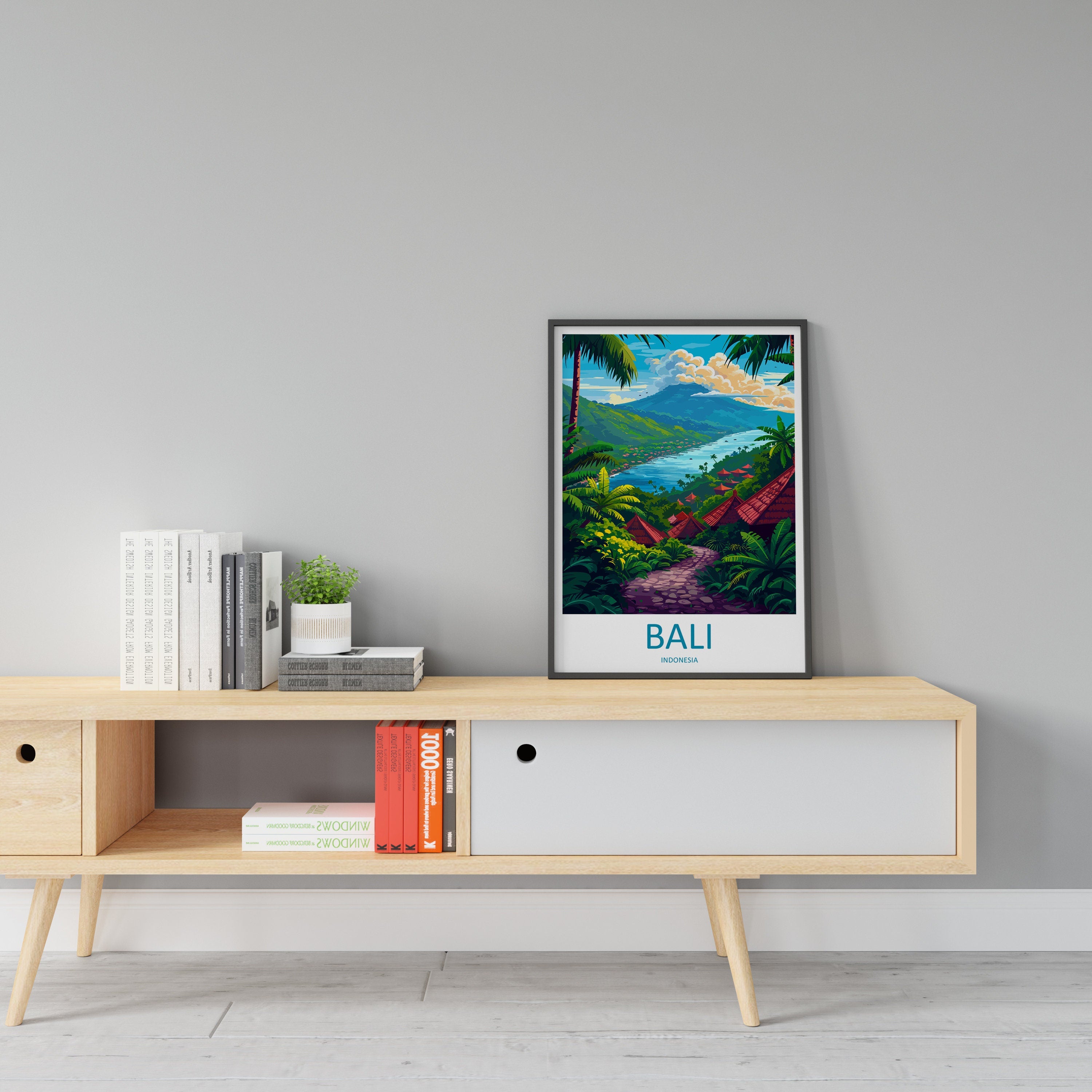 Bali Travel Print Wall Art Bali Wall Hanging Home Décor Bali Gift Art Lovers Indonesia Art Lover Gift Bali Travel Art Poster