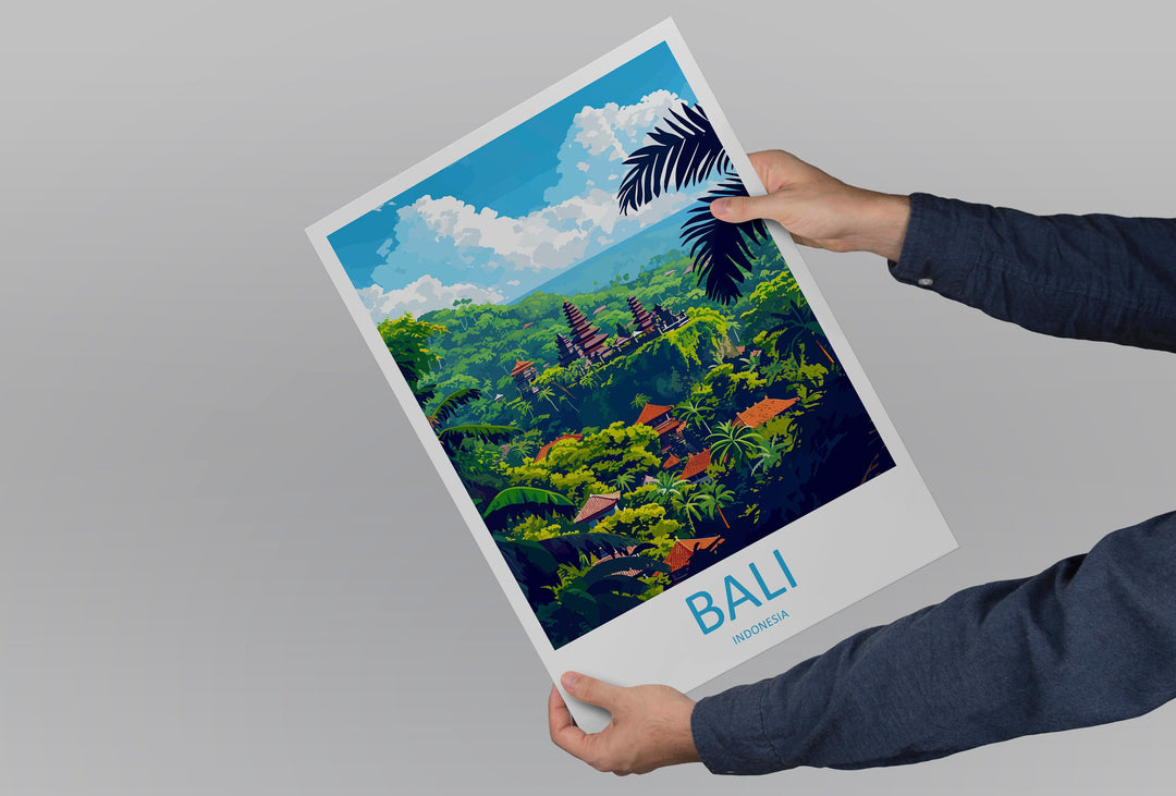 Bali Travel Print Wall Art Bali Wall Hanging Home Décor Bali Gift Art Lovers Indonesia Art Lover Gift Bali Travel Art Poster