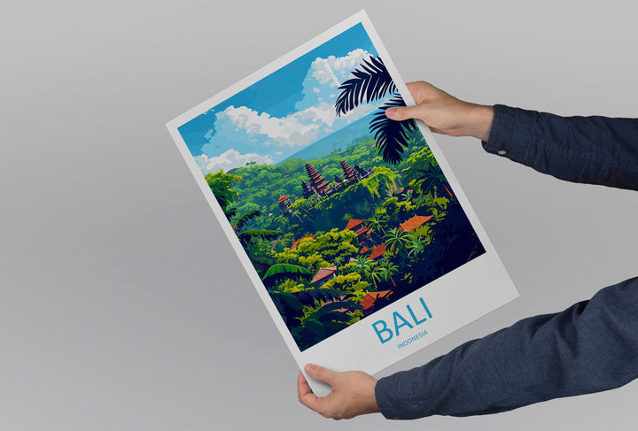 Bali Travel Print Wall Art Bali Wall Hanging Home Décor Bali Gift Art Lovers Indonesia Art Lover Gift Bali Travel Art Poster