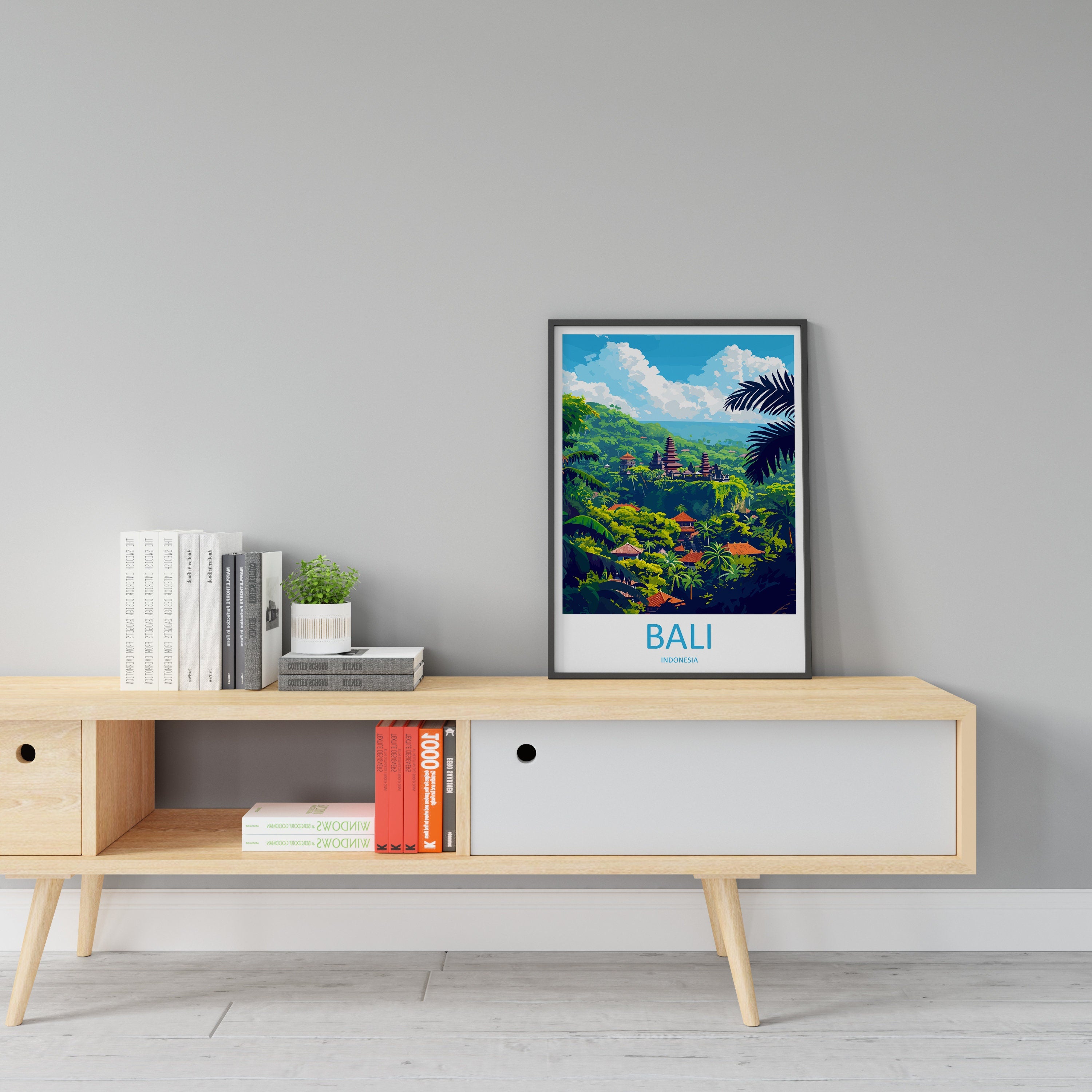Bali Travel Print Wall Art Bali Wall Hanging Home Décor Bali Gift Art Lovers Indonesia Art Lover Gift Bali Travel Art Poster