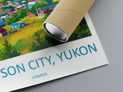 Dawson City Travel Print Wall Art Dawson City Wall Hanging Home Décor Dawson City Gift Art Lovers Canada Art Lover Gift