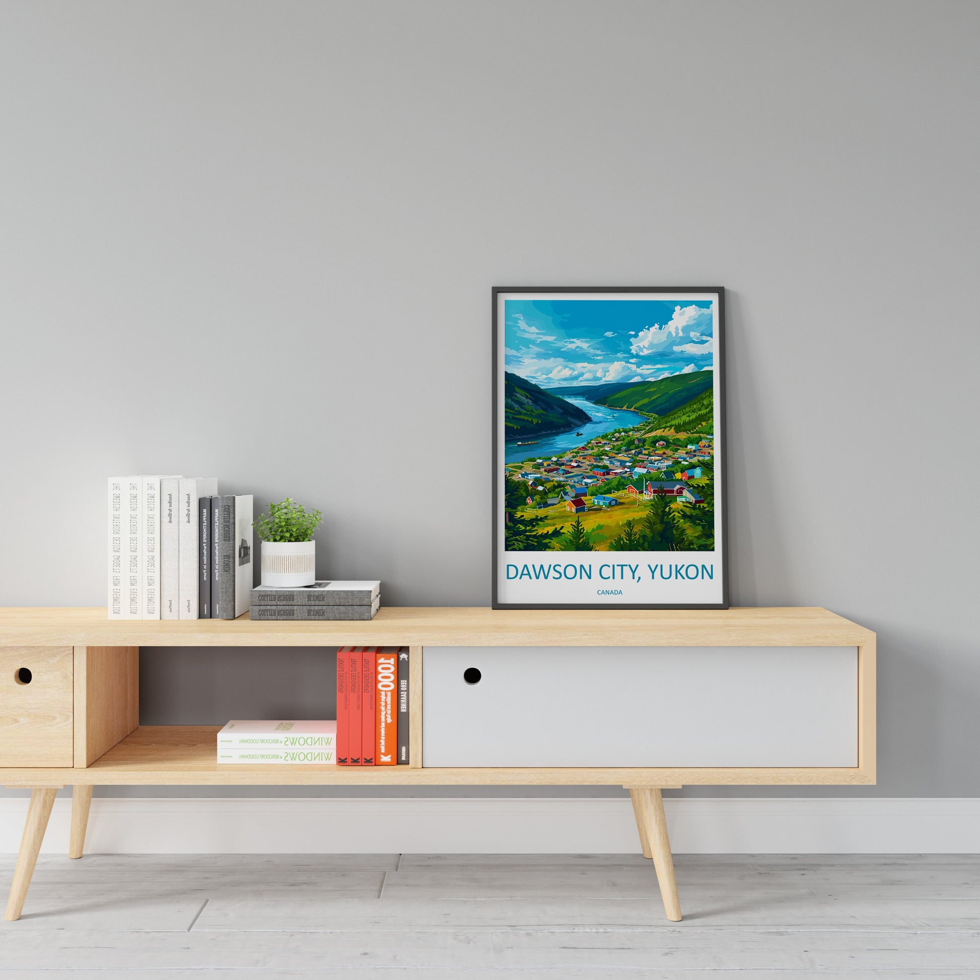 Dawson City Travel Print Wall Art Dawson City Wall Hanging Home Décor Dawson City Gift Art Lovers Canada Art Lover Gift