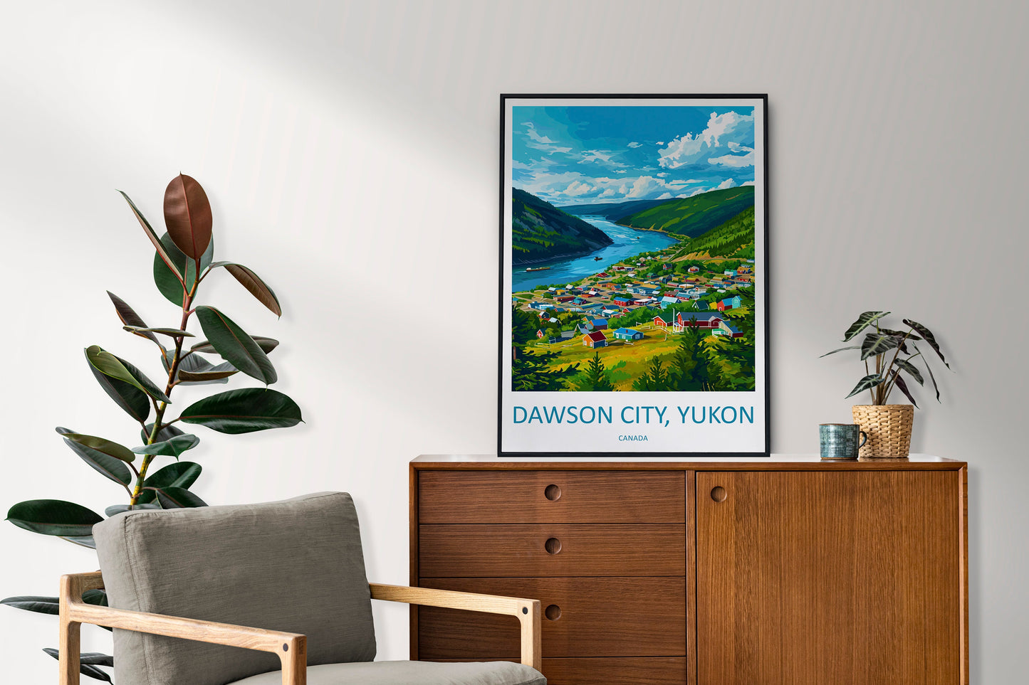 Dawson City Travel Print Wall Art Dawson City Wall Hanging Home Décor Dawson City Gift Art Lovers Canada Art Lover Gift