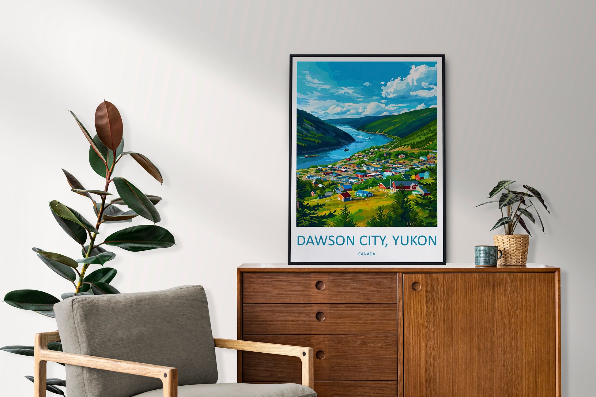 Dawson City Travel Print Wall Art Dawson City Wall Hanging Home Décor Dawson City Gift Art Lovers Canada Art Lover Gift