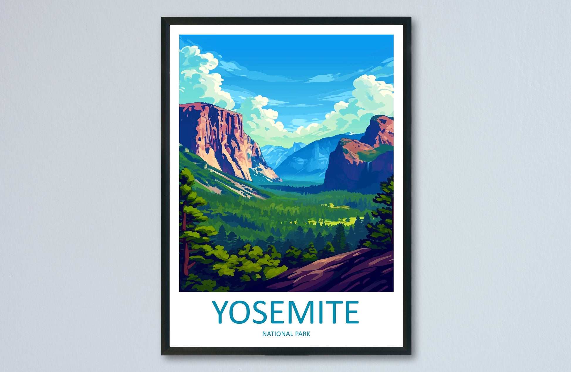 Yosemite Travel Print Wall Art Yosemite Wall Hanging Home Decor National Park Gift Yosemite Lovers National Park Wall Yosemite National Park