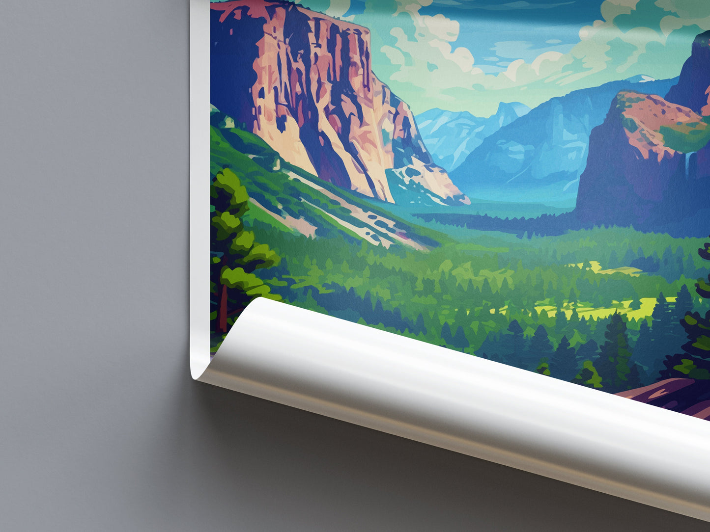 Yosemite Travel Print Wall Art Yosemite Wall Hanging Home Decor National Park Gift Yosemite Lovers National Park Wall Yosemite National Park