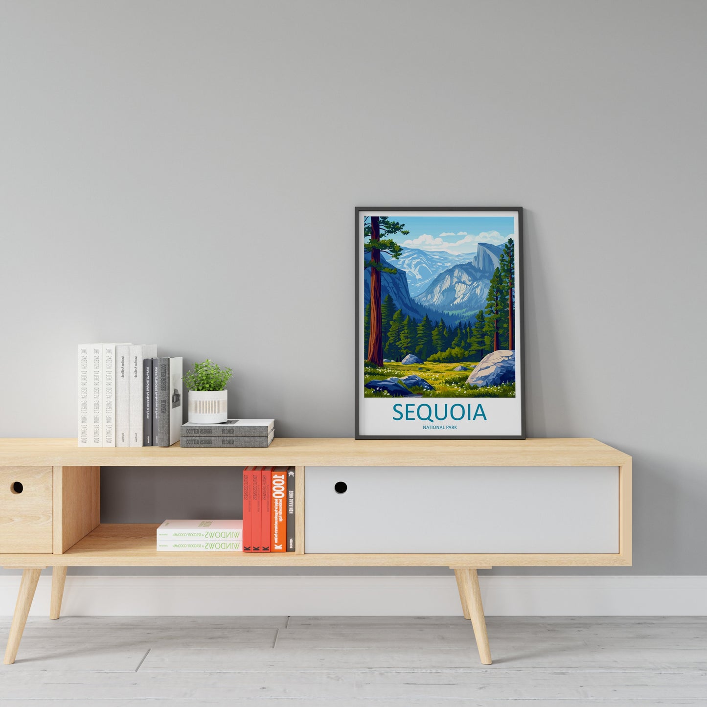Sequoia National Park Travel Print Wall Art Sequoia Wall Hanging Home Décor Sequoia Gift Art Lovers California Art Lover Gift