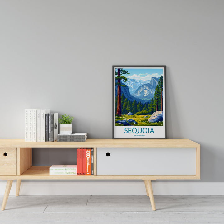 Sequoia National Park Travel Print Wall Art Sequoia Wall Hanging Home Décor Sequoia Gift Art Lovers California Art Lover Gift