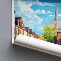 Aachen Travel Print Wall Art Aachen Wall Hanging Home Décor Aachen Gift Art Lovers Germany Art Lover Gift Aachen Art Travel Gift
