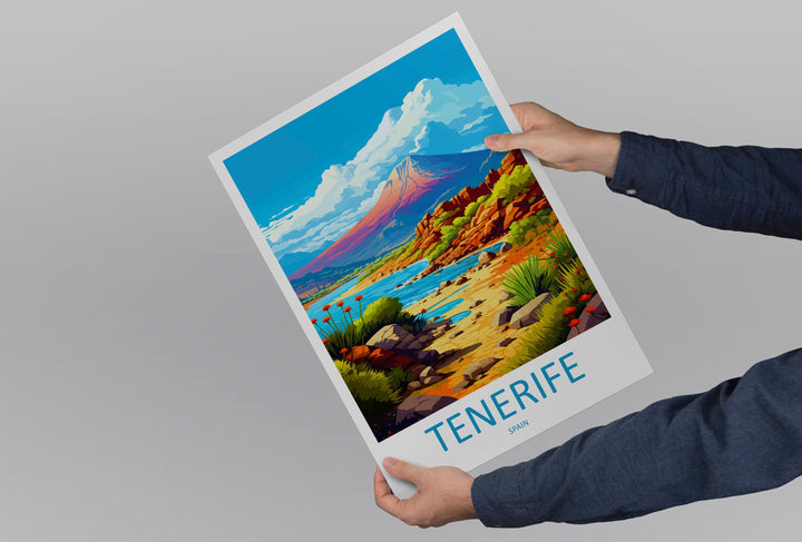 Tenerife Travel Print Wall Art Tenerife Wall Hanging Home Décor Tenerife Gift Art Lovers Spain Art Lover Gift Tenerife Print Spain Wall Art