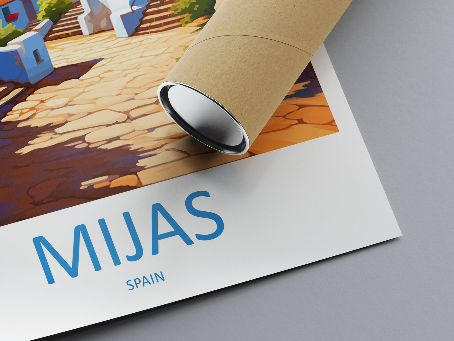 Mijas Travel Print Wall Art Mijas Wall Hanging Home Décor Mijas Gift Art Lovers Spain Art Lover Gift Mijas Print Spain
