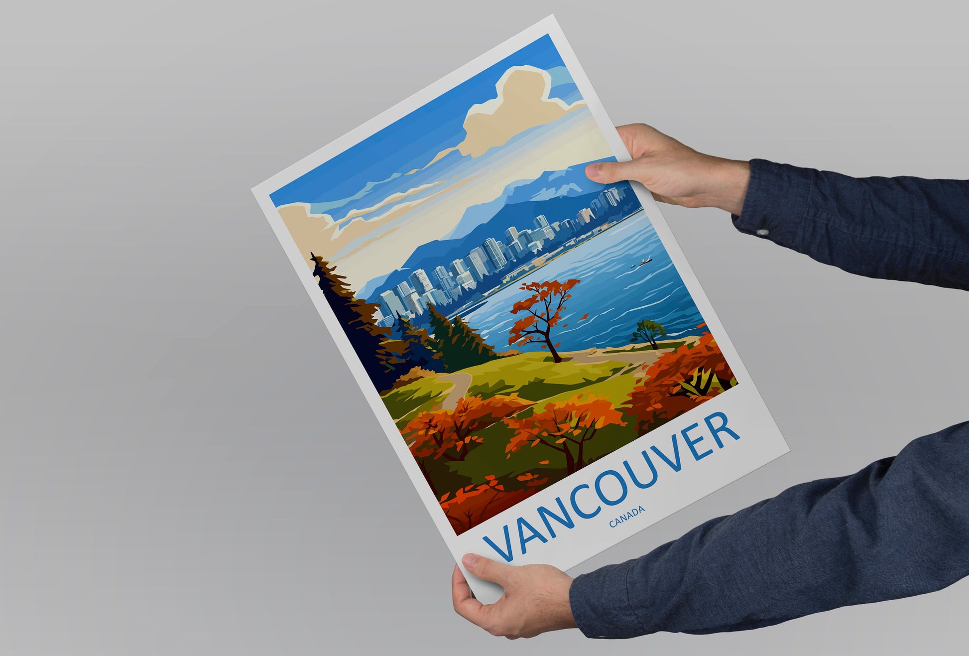 Vancouver Travel Print Wall Art Vancouver Wall Hanging Home Décor Vancouver Gift Art Lovers Canada Art Lover Gift Vancouver Gift