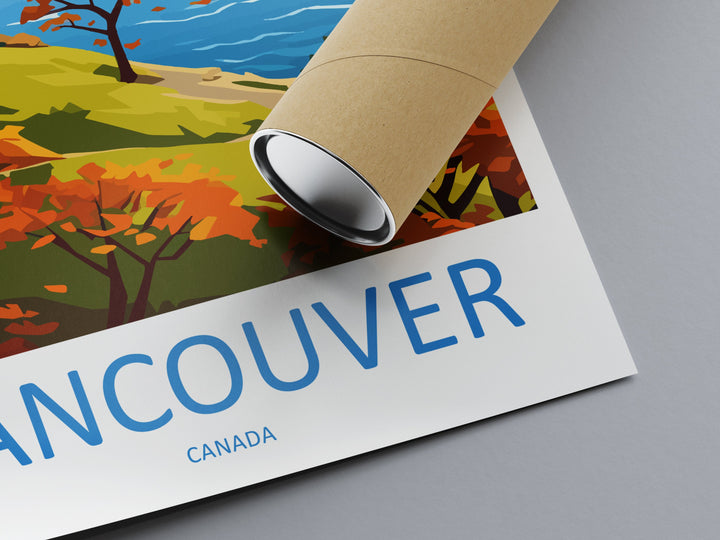 Vancouver Travel Print Wall Art Vancouver Wall Hanging Home Décor Vancouver Gift Art Lovers Canada Art Lover Gift Vancouver Gift