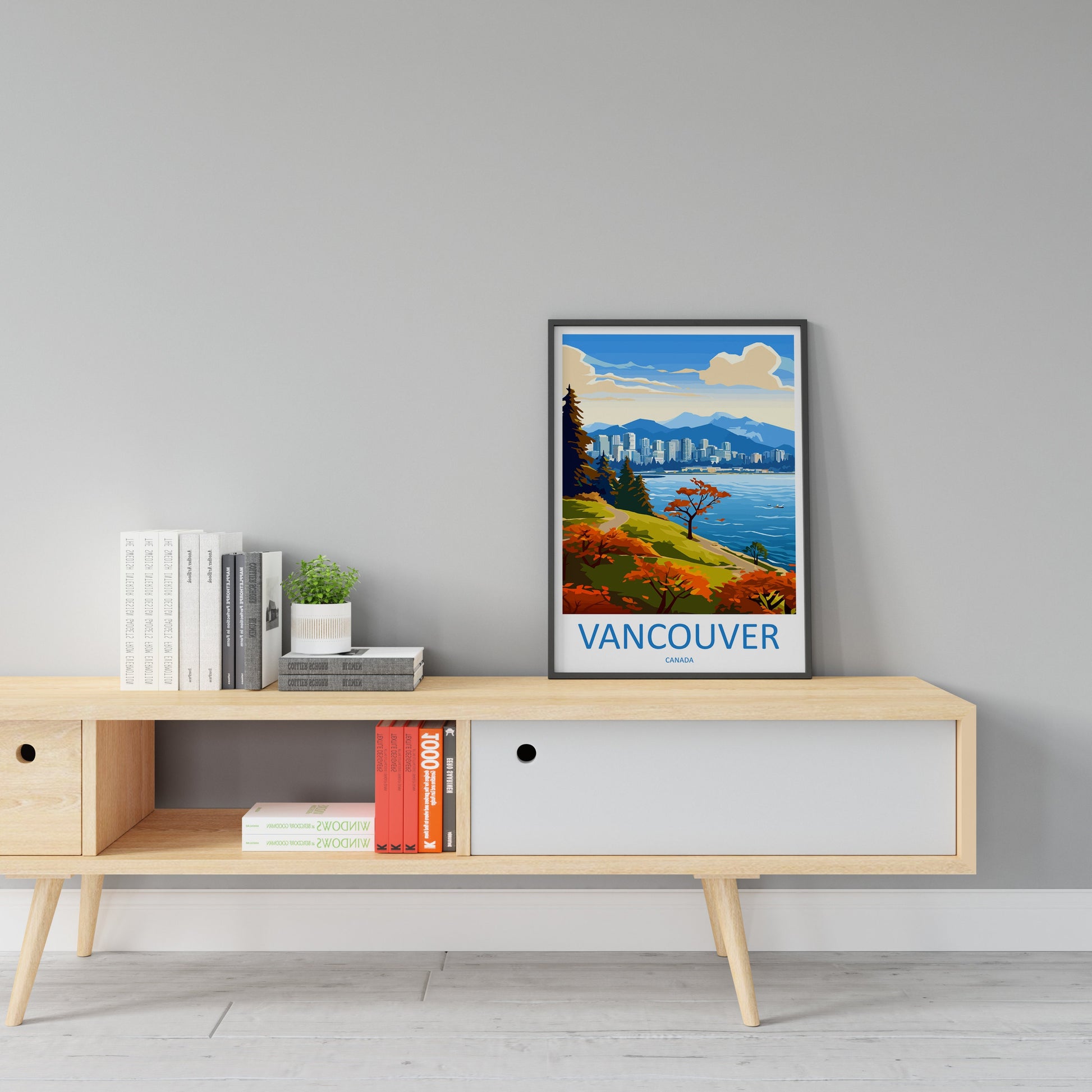 Vancouver Travel Print Wall Art Vancouver Wall Hanging Home Décor Vancouver Gift Art Lovers Canada Art Lover Gift Vancouver Gift