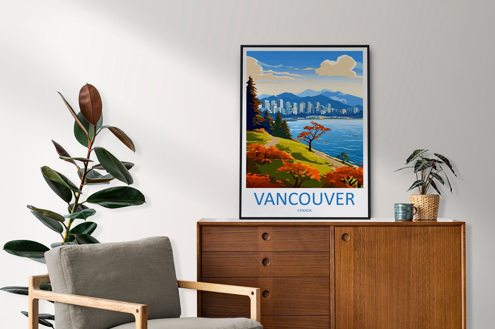Vancouver Travel Print Wall Art Vancouver Wall Hanging Home Décor Vancouver Gift Art Lovers Canada Art Lover Gift Vancouver Gift