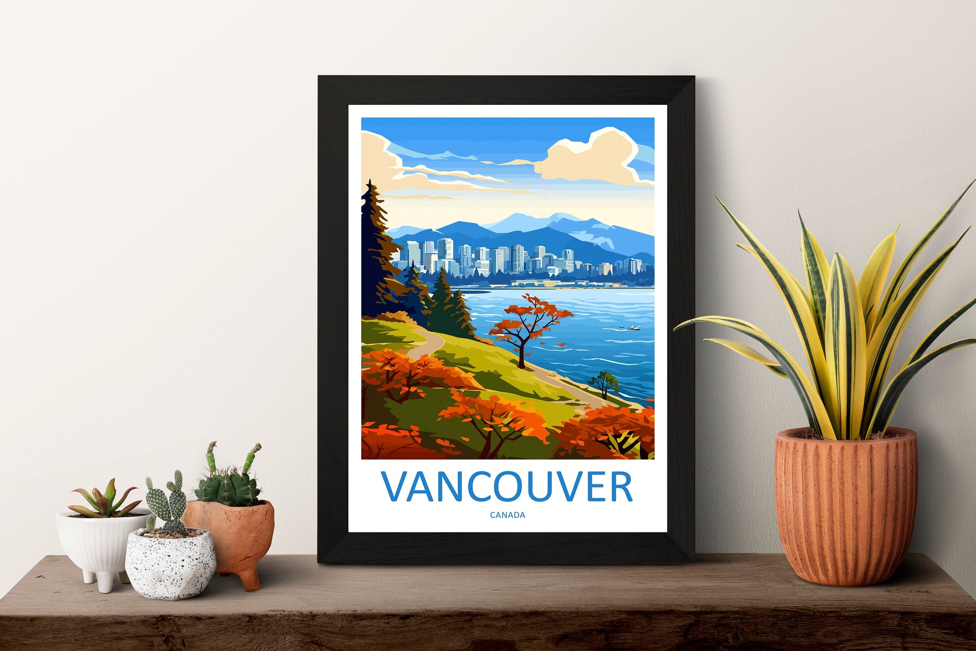 Vancouver Travel Print Wall Art Vancouver Wall Hanging Home Décor Vancouver Gift Art Lovers Canada Art Lover Gift Vancouver Gift