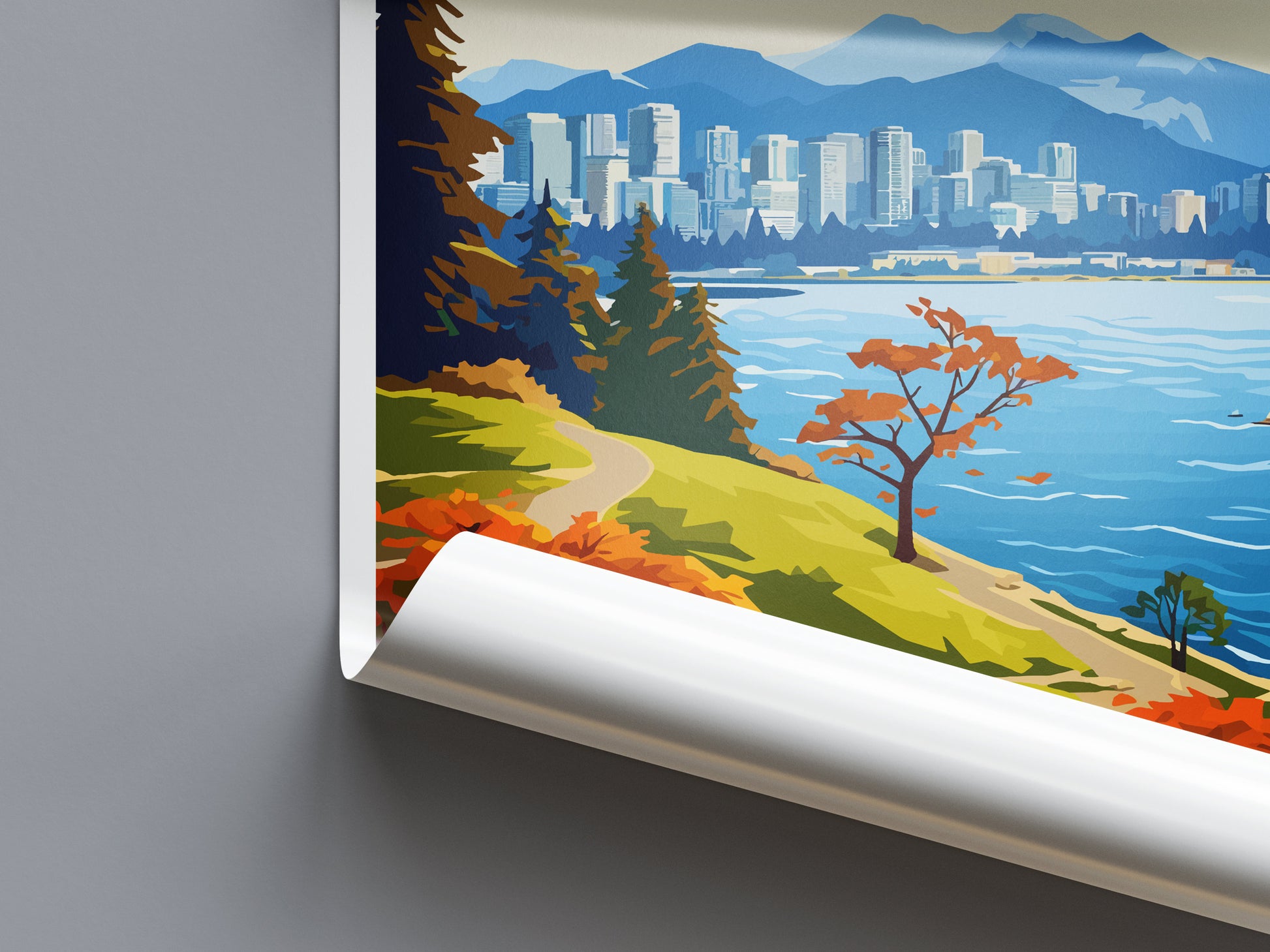 Vancouver Travel Print Wall Art Vancouver Wall Hanging Home Décor Vancouver Gift Art Lovers Canada Art Lover Gift Vancouver Gift