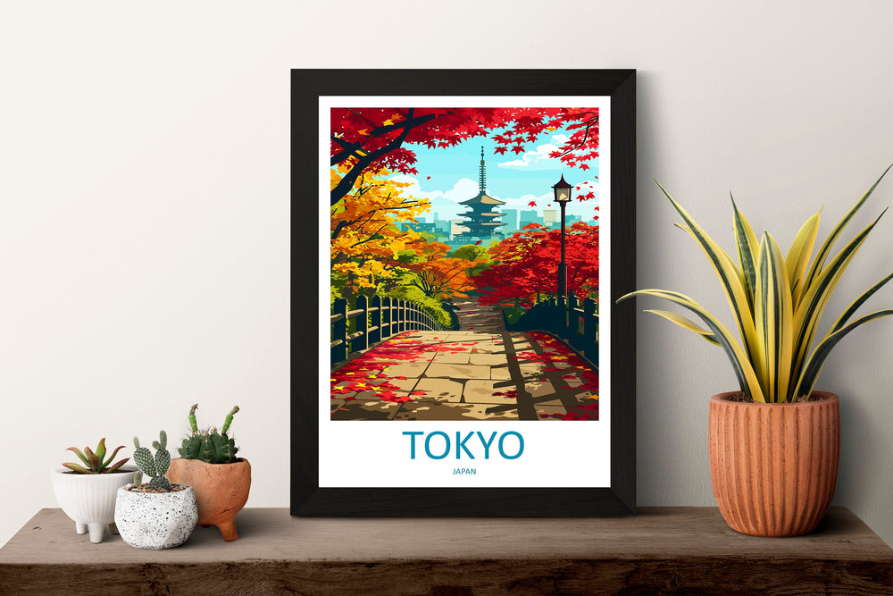 Japan Travel Print Wall Art Japan Wall Hanging Home Décor Japan Gift Art Lovers Tokyo Art Lover Gift Tokyo Travel Gift