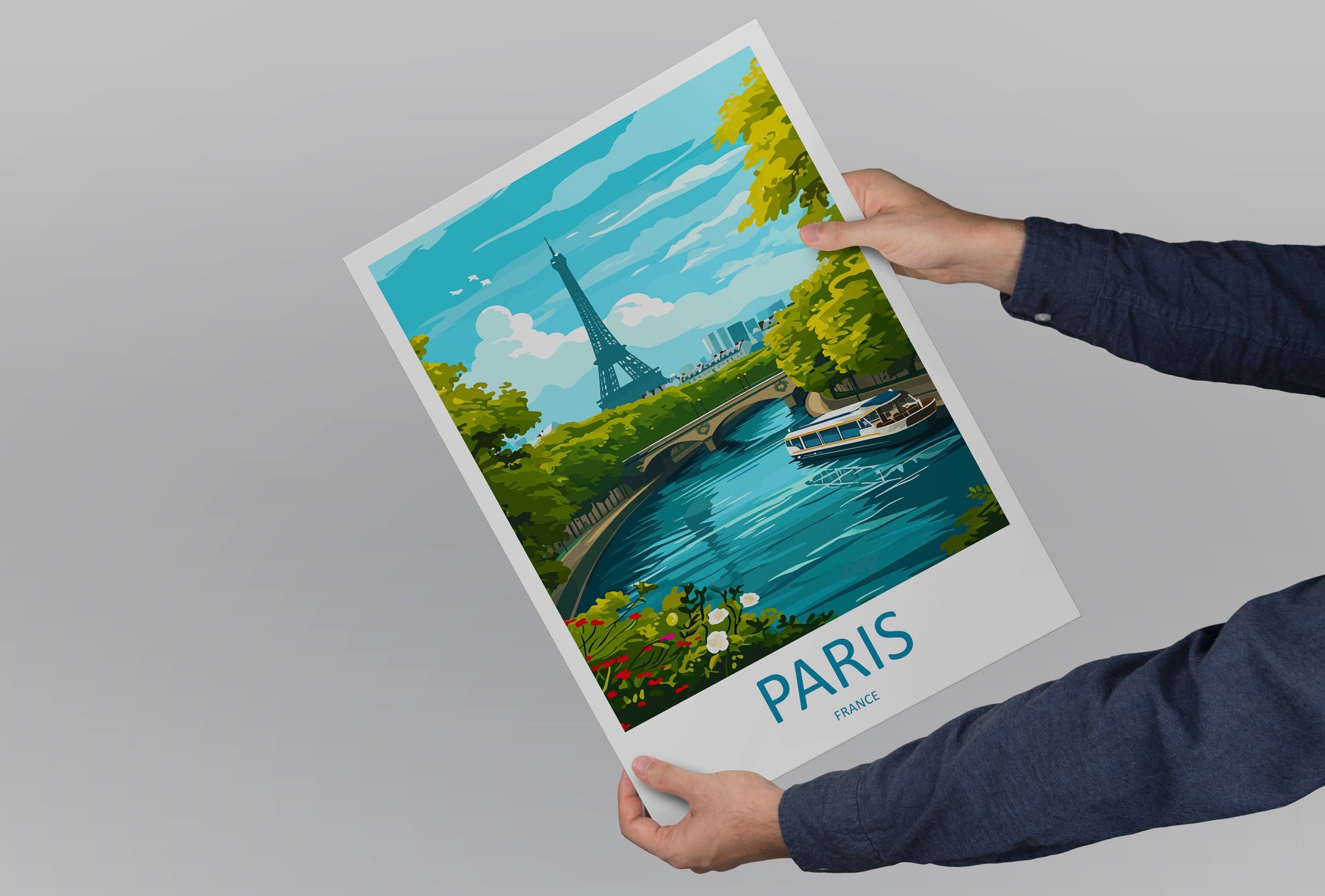 Paris Travel Print Wall Art Paris Wall Hanging Home Décor Paris Gift Art Lovers France Art Lover Gift Paris Print France Wall Art Décor