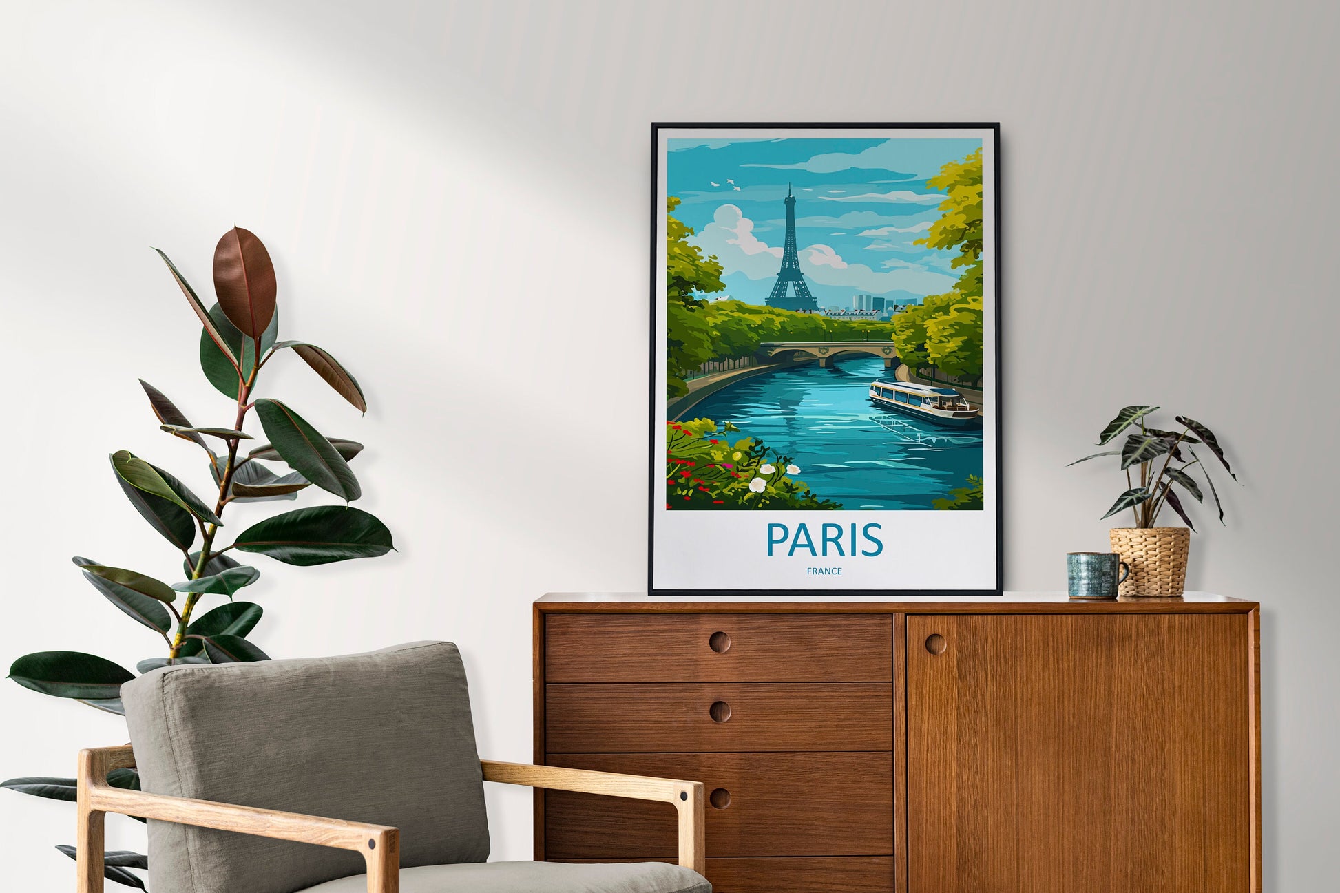 Paris Travel Print Wall Art Paris Wall Hanging Home Décor Paris Gift Art Lovers France Art Lover Gift Paris Print France Wall Art Décor