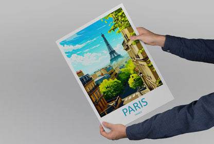 Paris Travel Print Wall Art Paris Wall Hanging Home Décor Paris Gift Art Lovers France Art Lover Gift Paris Print France Wall Art Décor