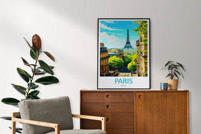 Paris Travel Print Wall Art Paris Wall Hanging Home Décor Paris Gift Art Lovers France Art Lover Gift Paris Print France Wall Art Décor