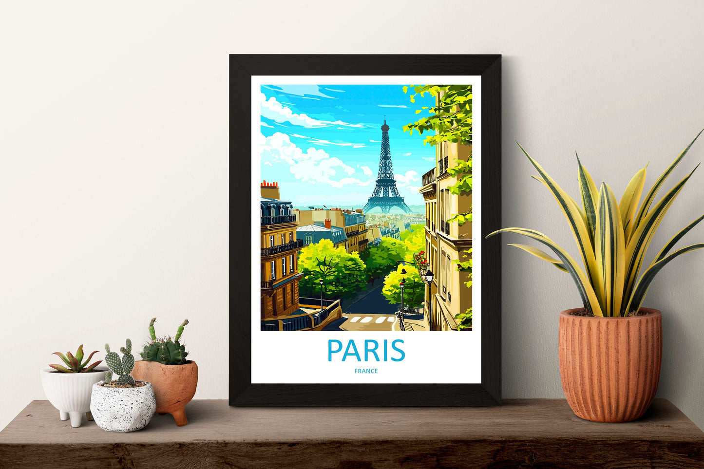 Paris Travel Print Wall Art Paris Wall Hanging Home Décor Paris Gift Art Lovers France Art Lover Gift Paris Print France Wall Art Décor
