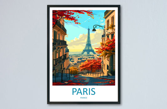 Paris Travel Print Wall Art Paris Wall Hanging Home Décor Paris Gift Art Lovers France Art Lover Gift Paris Print France Wall Art Décor