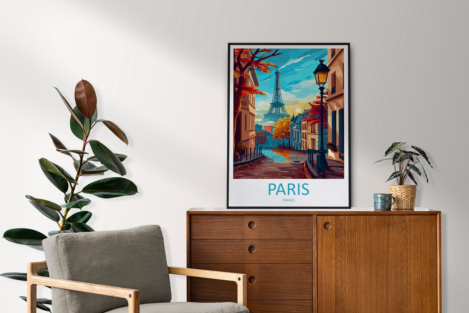 Paris Travel Print Wall Art Paris Wall Hanging Home Décor Paris Gift Art Lovers France Art Lover Gift Paris Print France Wall Art Décor