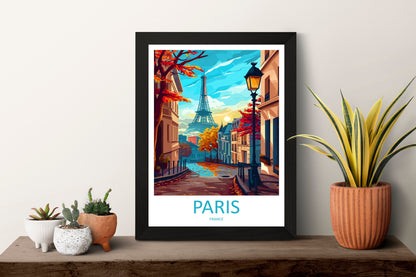 Paris Travel Print Wall Art Paris Wall Hanging Home Décor Paris Gift Art Lovers France Art Lover Gift Paris Print France Wall Art Décor