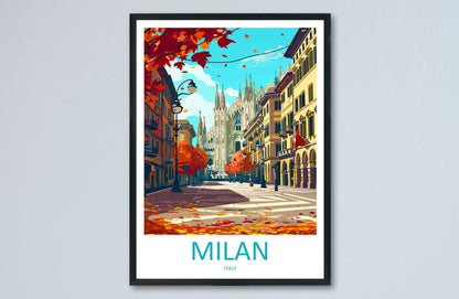Milan Travel Print Wall Art Milan Wall Hanging Home Décor Milan Gift Art Lovers Spain Art Lover Gift Milan Wall Décor Ibiza Spain Print