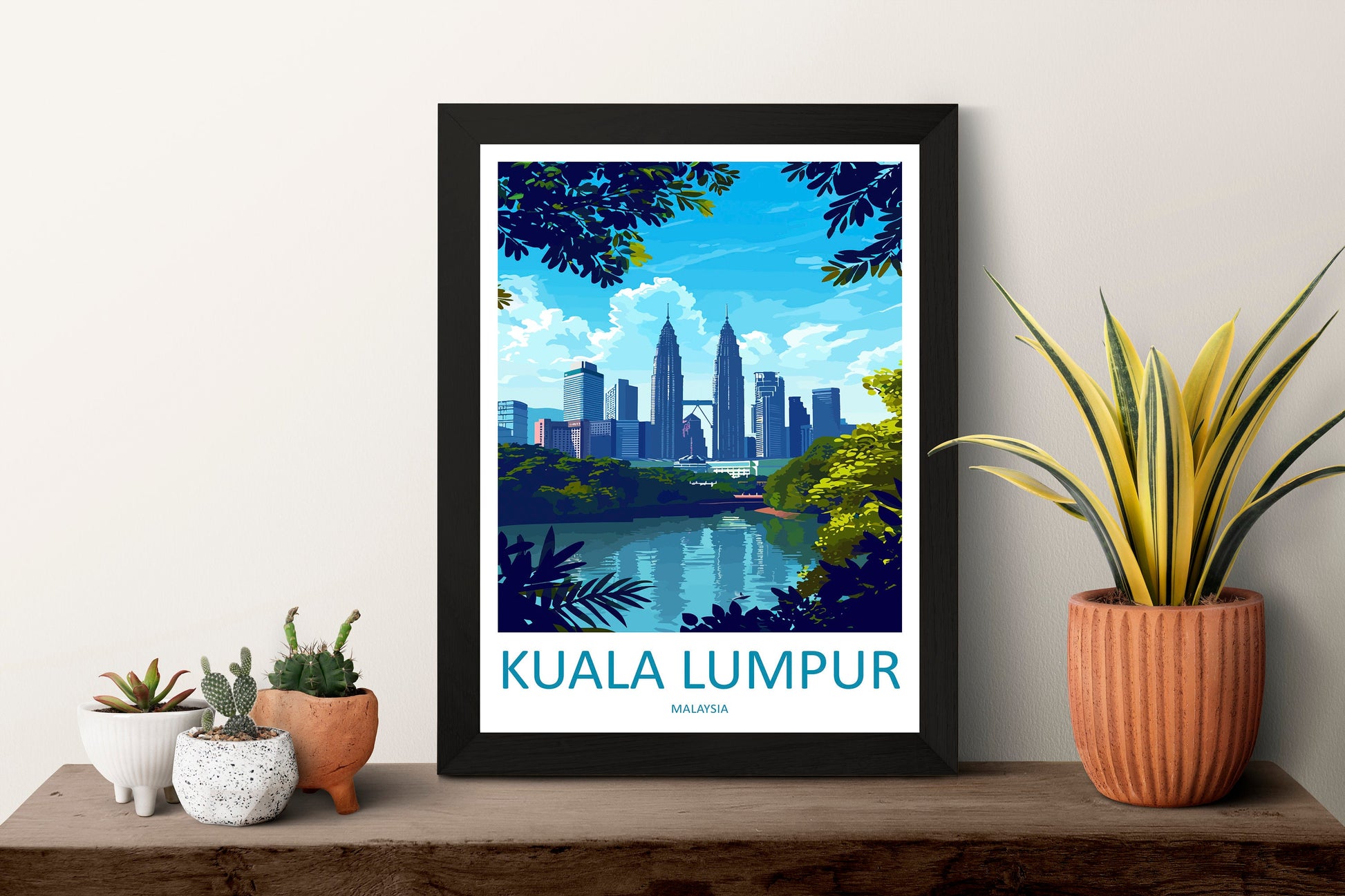 Kuala Lumpur Travel Print Wall Decor Kuala Lumpur Poster Kuala Lumpur Travel Print Art Kuala Lumpur Illustration Malaysia