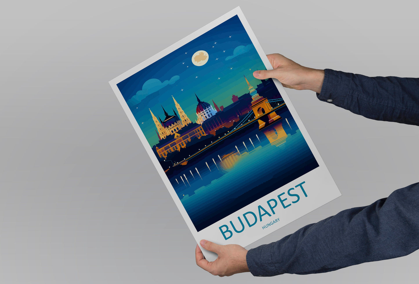 Budapest Travel Print Wall Art Budapest Wall Hanging Home Décor Budapest Gift Art Lovers Hungary Art Lover Gift Budapest Wall Décor