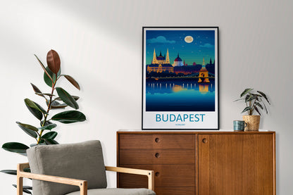 Budapest Travel Print Wall Art Budapest Wall Hanging Home Décor Budapest Gift Art Lovers Hungary Art Lover Gift Budapest Wall Décor