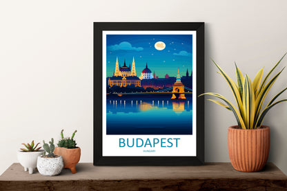 Budapest Travel Print Wall Art Budapest Wall Hanging Home Décor Budapest Gift Art Lovers Hungary Art Lover Gift Budapest Wall Décor
