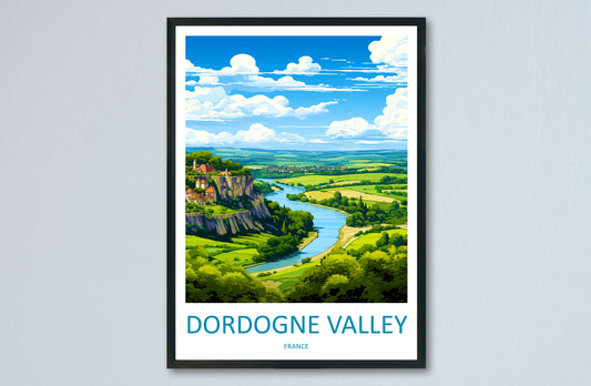 Dordogne Travel Print Wall Art Dordogne Wall Hanging Home Decoration Dordogne Gift Art Lovers Wall Art Print Art Dordogne Wall Hanging Art