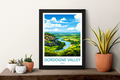 Dordogne Travel Print Wall Art Dordogne Wall Hanging Home Decoration Dordogne Gift Art Lovers Wall Art Print Art Dordogne Wall Hanging Art