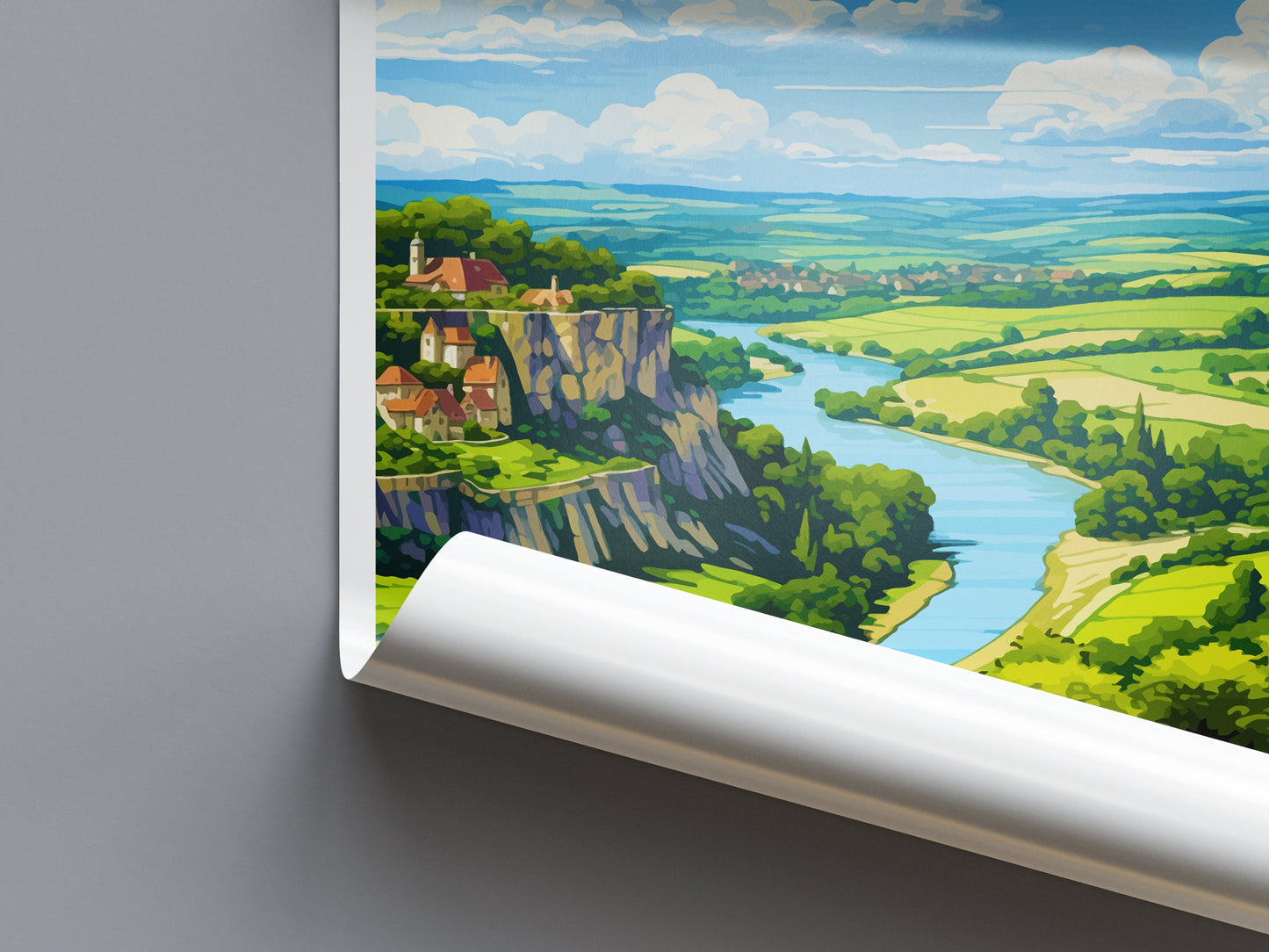 Dordogne Travel Print Wall Art Dordogne Wall Hanging Home Decoration Dordogne Gift Art Lovers Wall Art Print Art Dordogne Wall Hanging Art