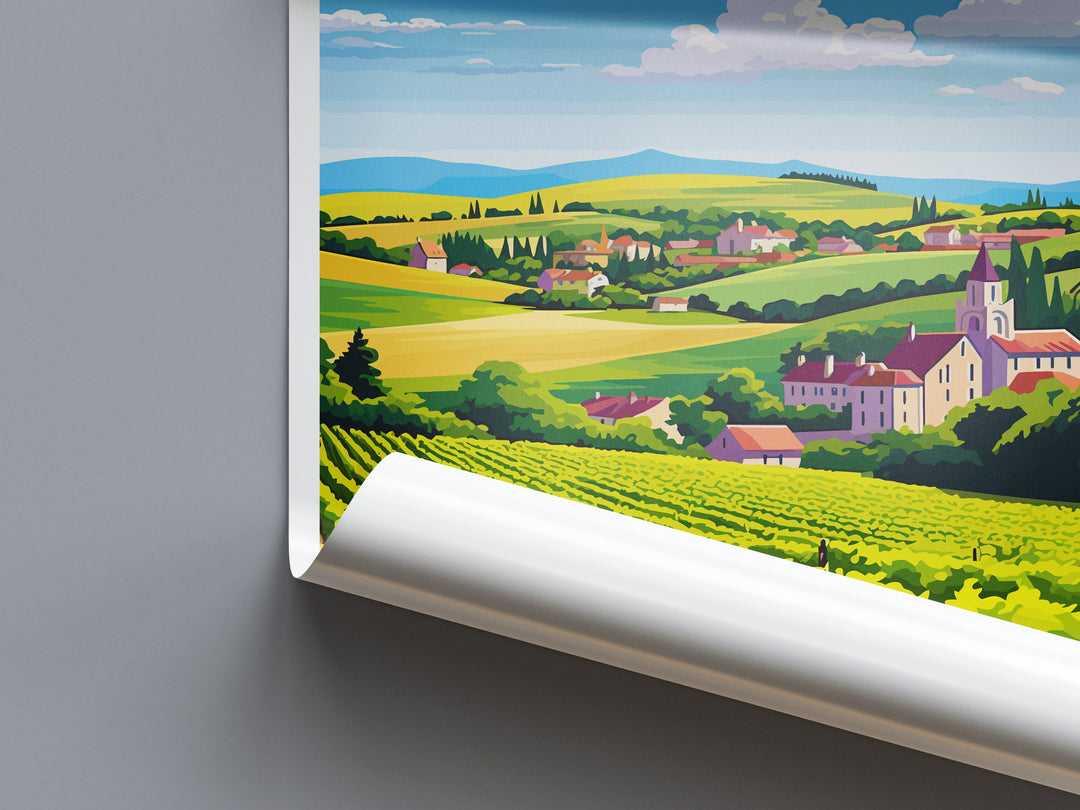 Burgundy Travel Print Wall Art Burgundy Wall Hanging Home Decor Burgundy France Gift Art Lovers Wall Art Print Art Burgundy Wall art